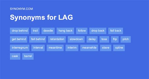 lags synonym